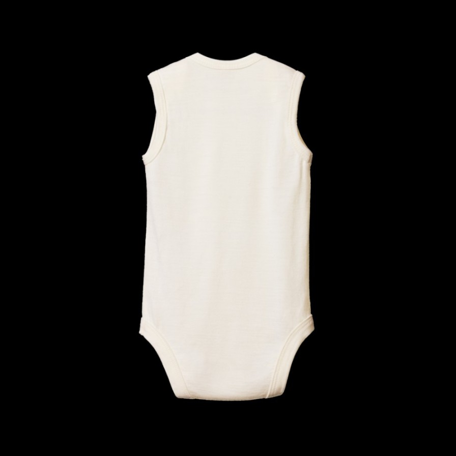 Wear Nature Baby  | Merino Singlet Bodysuit Natural